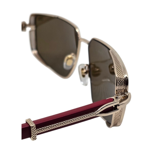 Porta Romana Gold and Brown Sunglasses main image 7